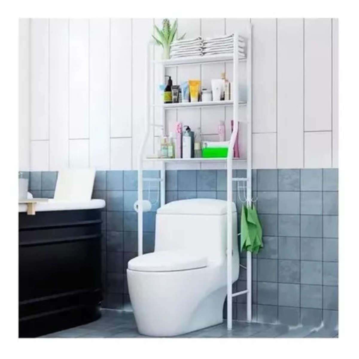 Organizador De Estantería De Baño Ahorrador De Espacio Para El Hogar