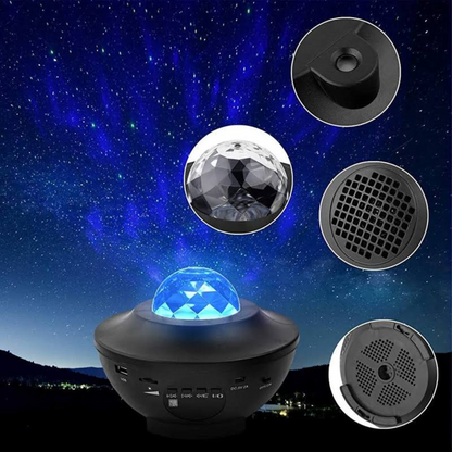 Proyector De Luz De Estrellas Nebulosa Galaxia Bluetooth Y Reproducto de Musica Usb